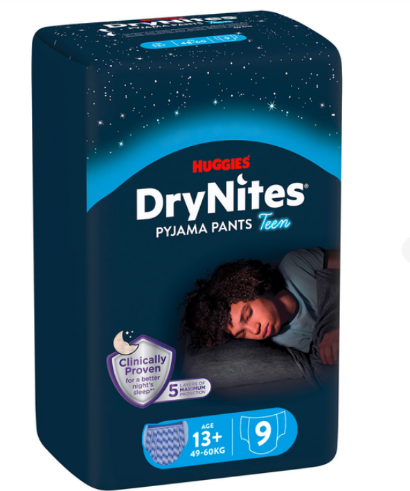 Huggies DryNites трусики дитячі (13+) 9шт BOY
